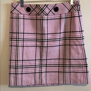 Ann Taylor Plaid Lined Skirt